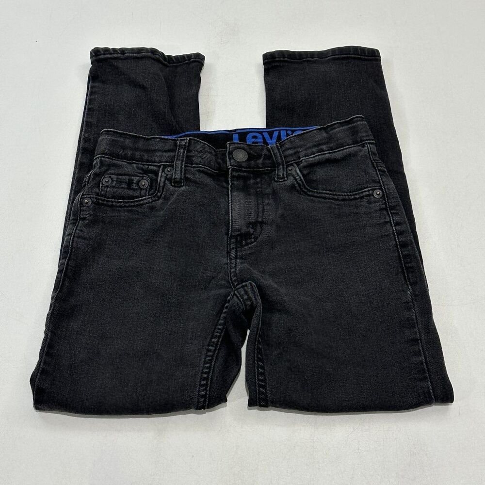 Levi's Boys' 502 Jeans Black W24‎ X L25 Five-Pocket, Size 8 REG / W24" x L25"